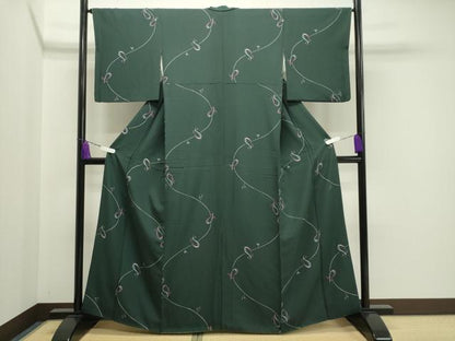 平和屋着物●上質な小紋 成り物 正絹 逸品 CAAY8349gh