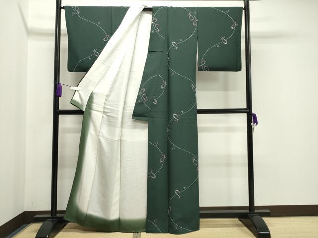 平和屋着物●上質な小紋 成り物 正絹 逸品 CAAY8349gh