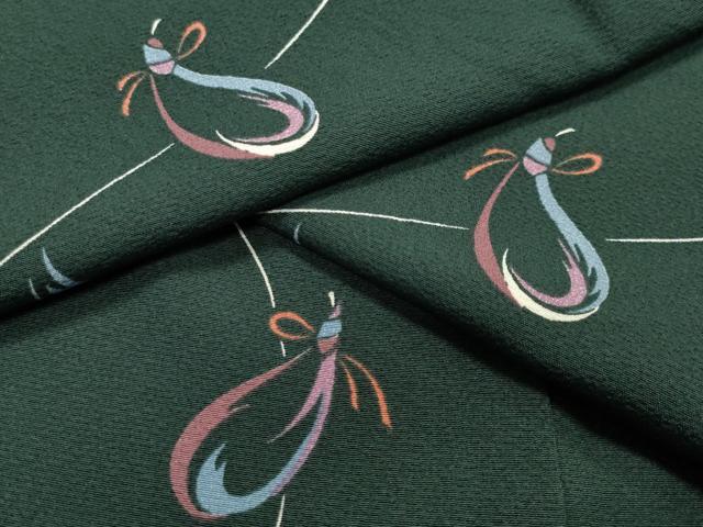 平和屋着物●上質な小紋 成り物 正絹 逸品 CAAY8349gh