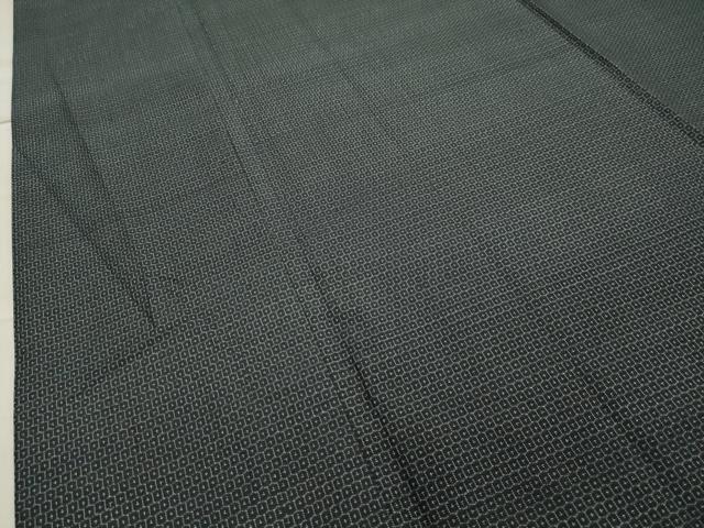 平和屋着物●男性　本場大島紬　アンサンブル　80亀甲　総詰め　正絹　逸品　CAAY8361gh
