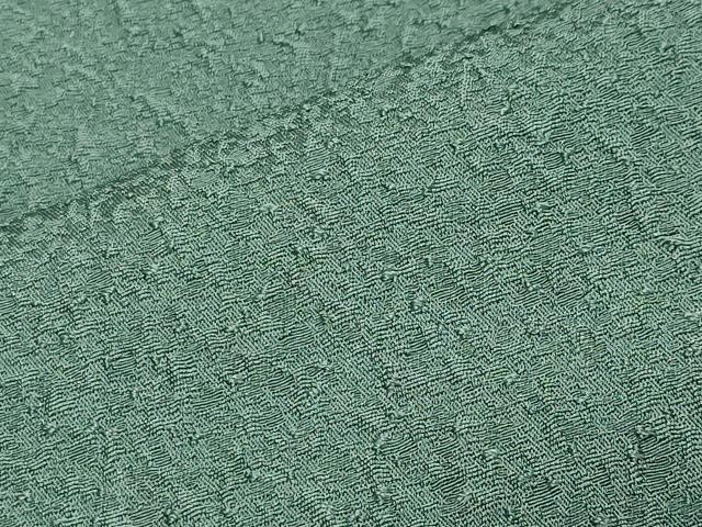 平和屋着物●本草木染作家　瑞寶　色無地　紋意匠　老竹色　正絹　逸品　CAAY8375gh