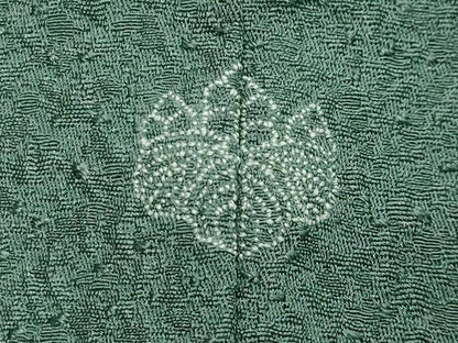 平和屋着物●本草木染作家　瑞寶　色無地　紋意匠　老竹色　正絹　逸品　CAAY8375gh