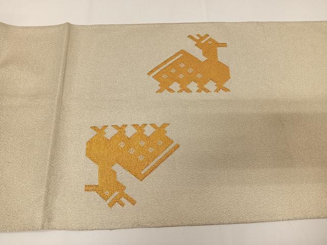 平和屋着物◎太鼓柄袋帯 つづれ 有栖川文様 金銀糸 正絹 逸品 CAAY8416ua
