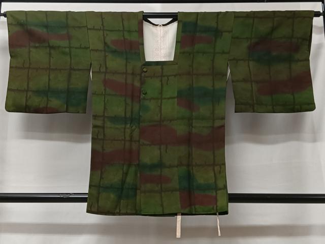平和屋着物■道行コート 霞文 暈し染め 正絹 逸品 CAAY8779ua