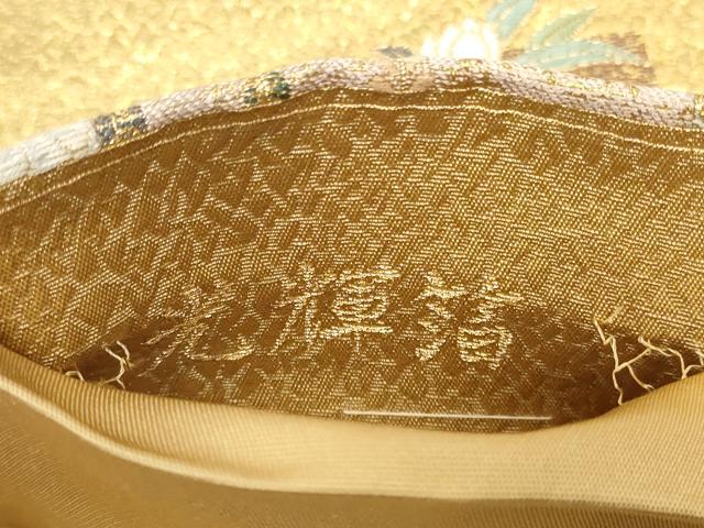 平和屋着物◎六通柄袋帯　唐織　春秋短冊紋　光輝箔　正絹　逸品　CAAY8801in