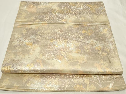 平和屋着物◎六通柄袋帯　樹林文　金銀糸　正絹　逸品　CAAY8813in