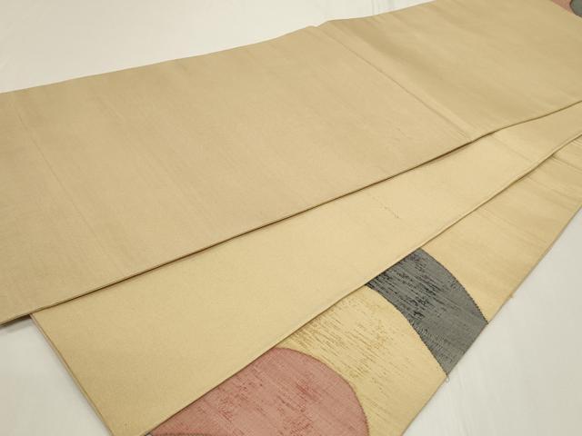 平和屋着物◎太鼓柄袋帯　幾何学文様　正絹　逸品　CAAY8837in