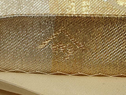 平和屋着物◎六通柄袋帯　唐織　草花丸文　金銀糸　正絹　逸品　CAAY8883in