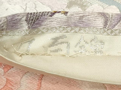 平和屋着物◎六通柄袋帯　九百錦　大牡丹　金銀糸　正絹　逸品　CAAY8937in
