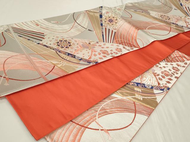 平和屋着物◎六通柄袋帯　唐織　正倉院鳳凰花文　金銀糸　正絹　逸品　CAAY8968in