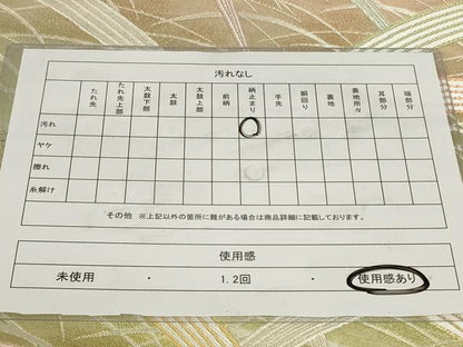 平和屋着物◎六通柄袋帯　芝草文　金銀糸　正絹　逸品　CAAY9042in