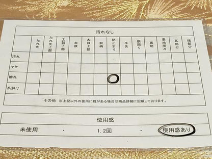 平和屋着物◎六通柄袋帯　エ霞枝松文　金銀糸　正絹　逸品　CAAY9048in