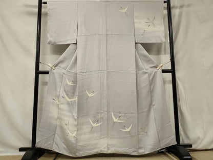 平和屋着物■訪問着 飛鶴文 暈し染め 正絹 逸品 CAAY9189in