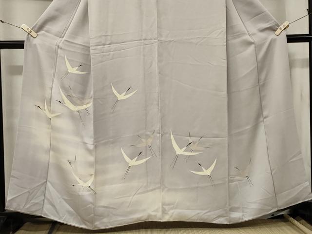 平和屋着物■訪問着 飛鶴文 暈し染め 正絹 逸品 CAAY9189in