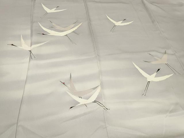 平和屋着物■訪問着 飛鶴文 暈し染め 正絹 逸品 CAAY9189in