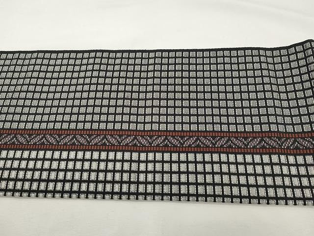 平和屋着物●本場筑前博多織 八寸名古屋帯 吉祥間道 正絹 逸品 CAAY9214yk