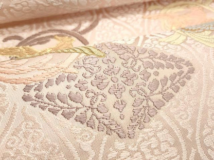 平和屋着物●西陣 佐竹孝機業店謹製 六通柄袋帯 唐織 吉祥文様 金糸 証紙付き 正絹 逸品 CAAY9317yk