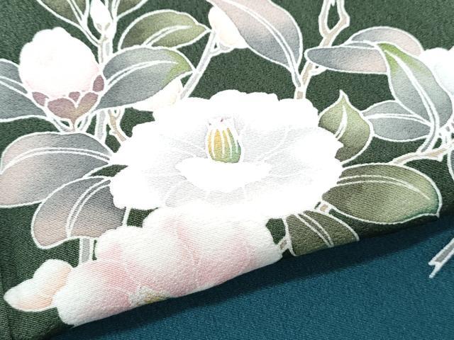 平和屋着物●訪問着 友禅 枝花文 暈し染め 背抜き仕立て 正絹 逸品 CAAY9415th