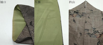 平和屋着物●訪問着　7マルキ　エ霞花文　正絹　逸品　CAAY9467th
