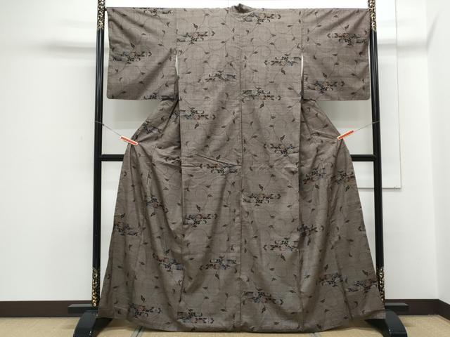 平和屋着物●訪問着　7マルキ　エ霞花文　正絹　逸品　CAAY9467th