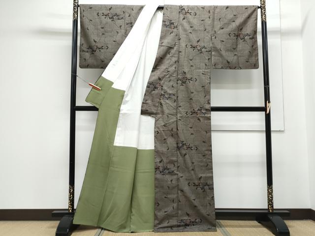 平和屋着物●訪問着　7マルキ　エ霞花文　正絹　逸品　CAAY9467th