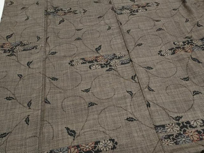 平和屋着物●訪問着　7マルキ　エ霞花文　正絹　逸品　CAAY9467th