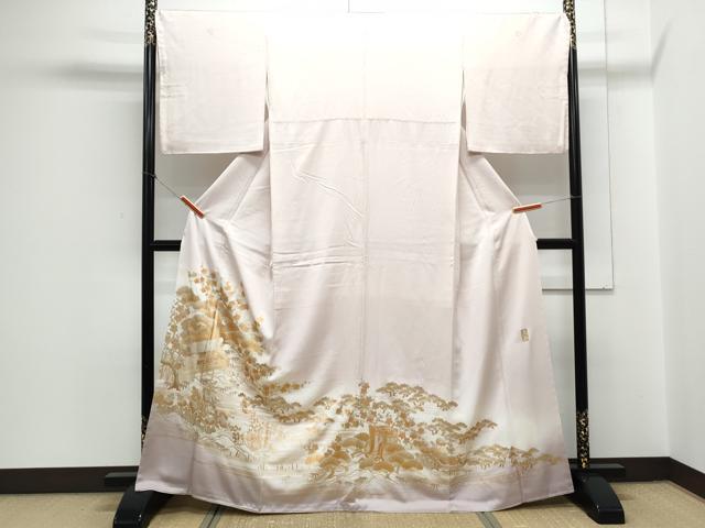 平和屋着物●金彩友禅 卓越技能者・名工・和田光正 色留袖 風景松竹梅 金銀彩 正絹 逸品 CAAY9476th