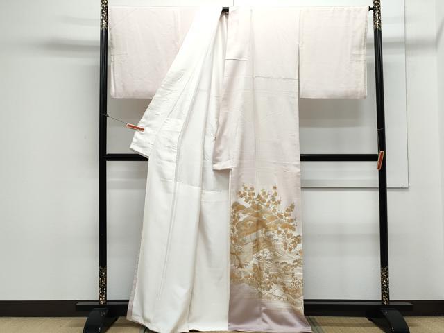 平和屋着物●金彩友禅 卓越技能者・名工・和田光正 色留袖 風景松竹梅 金銀彩 正絹 逸品 CAAY9476th