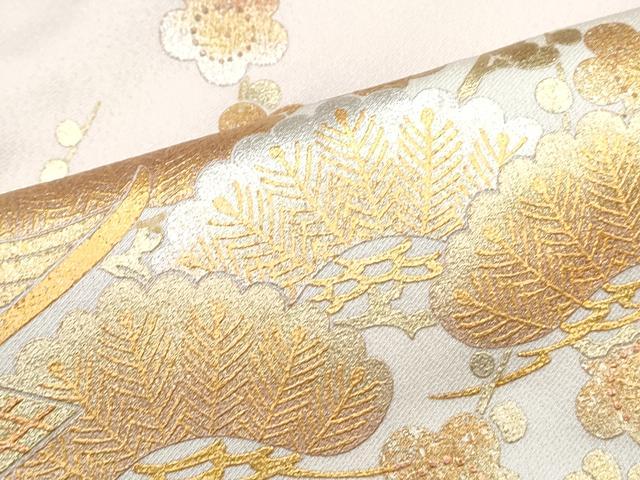平和屋着物●金彩友禅 卓越技能者・名工・和田光正 色留袖 風景松竹梅 金銀彩 正絹 逸品 CAAY9476th
