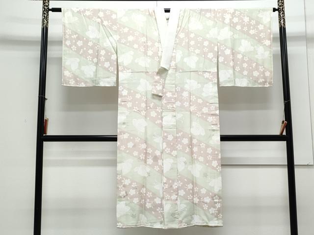 平和屋着物●上質な長襦袢 無双仕立て 花蝶文 正絹 逸品 CAAY9484th