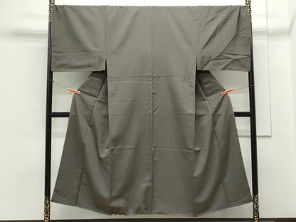 平和屋着物●男性 色無地 紅消鼠色 正絹 逸品 未使用 CAAY9496th