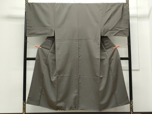 平和屋着物●男性 色無地 紅消鼠色 正絹 逸品 未使用 CAAY9496th