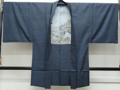 平和屋着物●男性 本場大島紬 アンサンブル 100亀甲 総詰め 正絹 逸品 CAAY9505th
