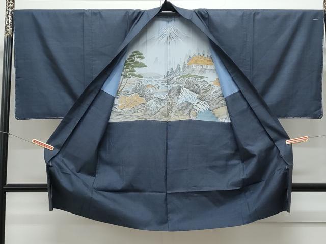 平和屋着物●男性 本場大島紬 アンサンブル 100亀甲 総詰め 正絹 逸品 CAAY9505th