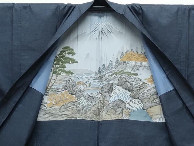 平和屋着物●男性 本場大島紬 アンサンブル 100亀甲 総詰め 正絹 逸品 CAAY9505th