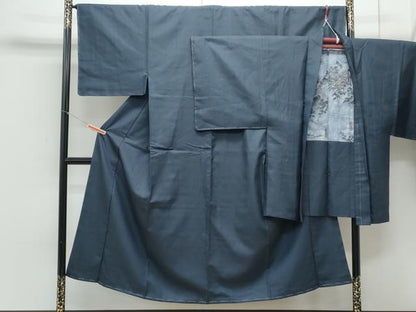 平和屋着物●男性 紬 アンサンブル 120亀甲 正絹 逸品 未使用 CAAY9507th