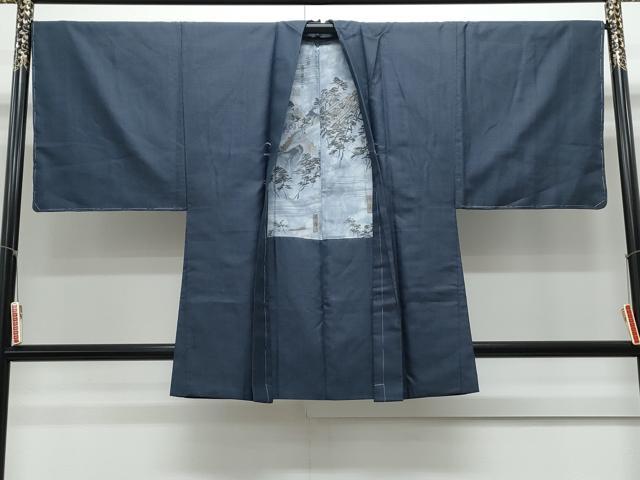 平和屋着物●男性 紬 アンサンブル 120亀甲 正絹 逸品 未使用 CAAY9507th