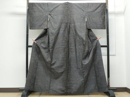 平和屋着物●本場大島紬　色紙重ね文　正絹　逸品　CAAY9513th