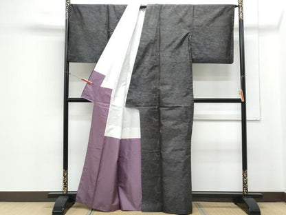 平和屋着物●本場大島紬　色紙重ね文　正絹　逸品　CAAY9513th
