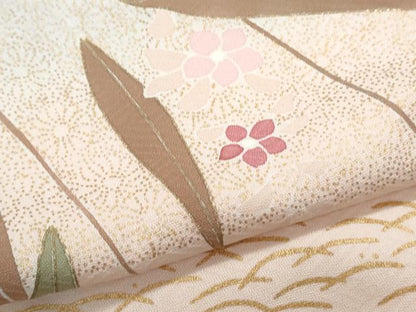 平和屋着物●訪問着　花蝶丸文　暈し染め　金彩　正絹　逸品　CAAY9516th