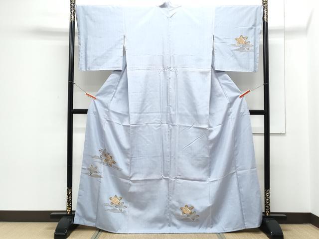 平和屋着物●訪問着　紬地　切嵌　吉祥花文　金彩　やまと誂製　正絹　逸品　CAAY9517th