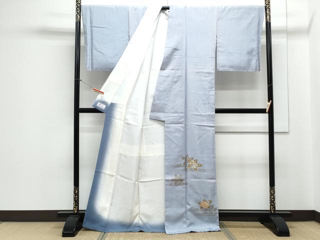 平和屋着物●訪問着　紬地　切嵌　吉祥花文　金彩　やまと誂製　正絹　逸品　CAAY9517th