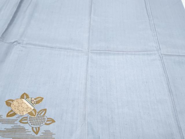 平和屋着物●訪問着　紬地　切嵌　吉祥花文　金彩　やまと誂製　正絹　逸品　CAAY9517th