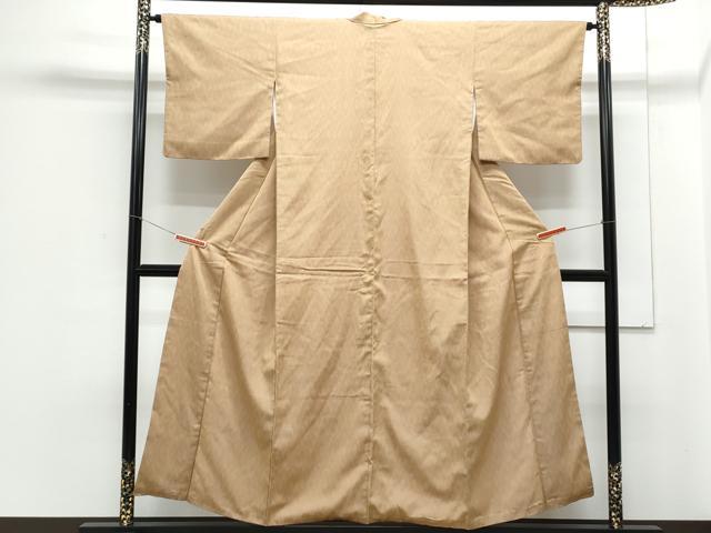 平和屋着物●上質なお召　吉祥文　正絹　逸品　CAAY9538th