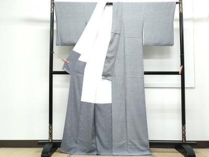 平和屋着物●人間国宝 小宮康孝　江戸小紋　ふくら雀　三越扱い　正絹　逸品　CAAY9540th