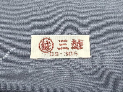 平和屋着物●人間国宝 小宮康孝　江戸小紋　ふくら雀　三越扱い　正絹　逸品　CAAY9540th