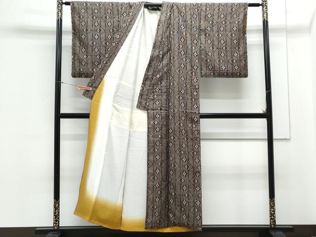 平和屋着物●本場大島紬　吉祥文　正絹　逸品　CAAY9547th