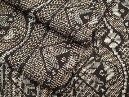平和屋着物●本場大島紬　吉祥文　正絹　逸品　CAAY9547th
