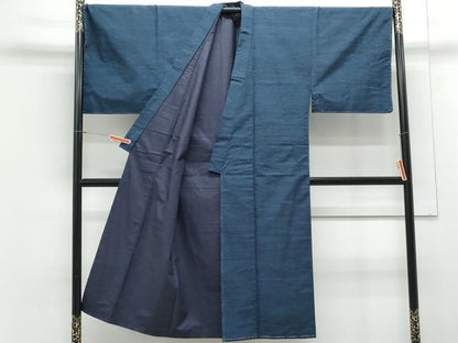 平和屋着物●男性　紬　アンサンブル　霞文　正絹　逸品　未使用　CAAY9564th
