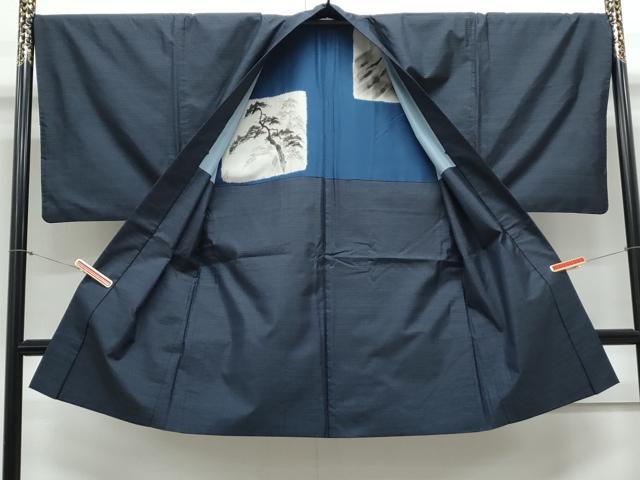 平和屋着物●男性 本場大島紬 アンサンブル 80亀甲 総詰め 正絹 逸品 CAAY9565th